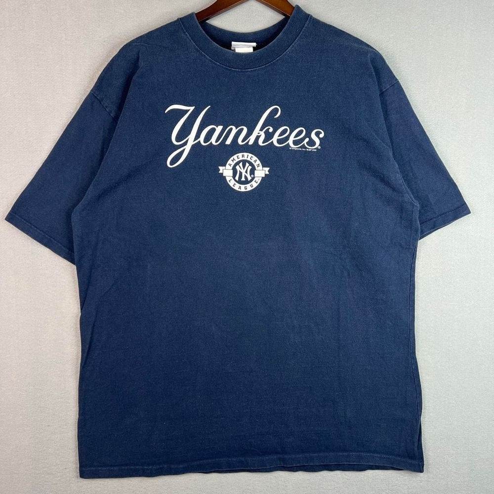 New York Yankees 2009 MLB Baseball Blue Tee Shirt XL